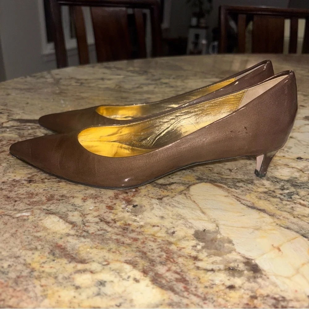 Ron White Patent Leather Kitten Heels Sz 38 - Picture 4 of 9